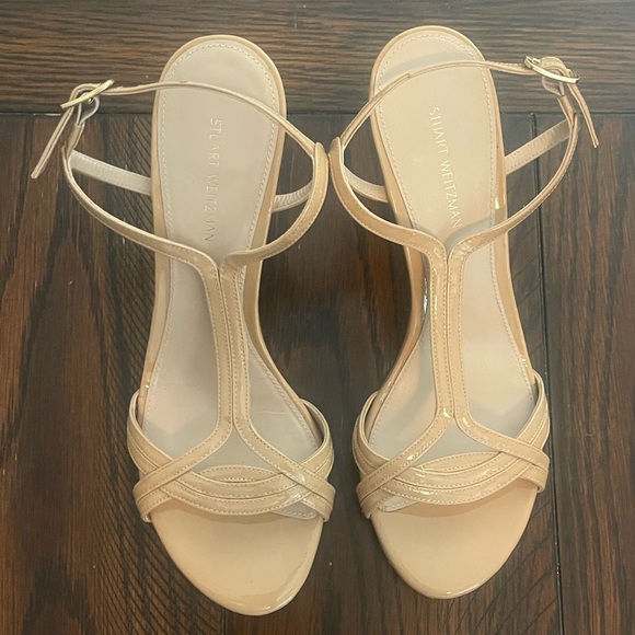 Stuart Weitzman Nude Heels - 7 - Picture 1 of 5
